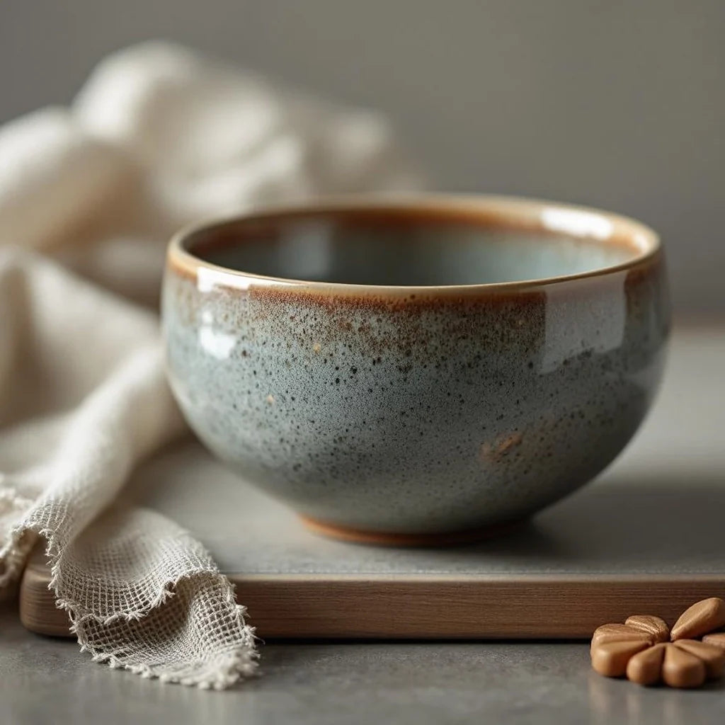 Speckled Stoneware Decorative Bowl