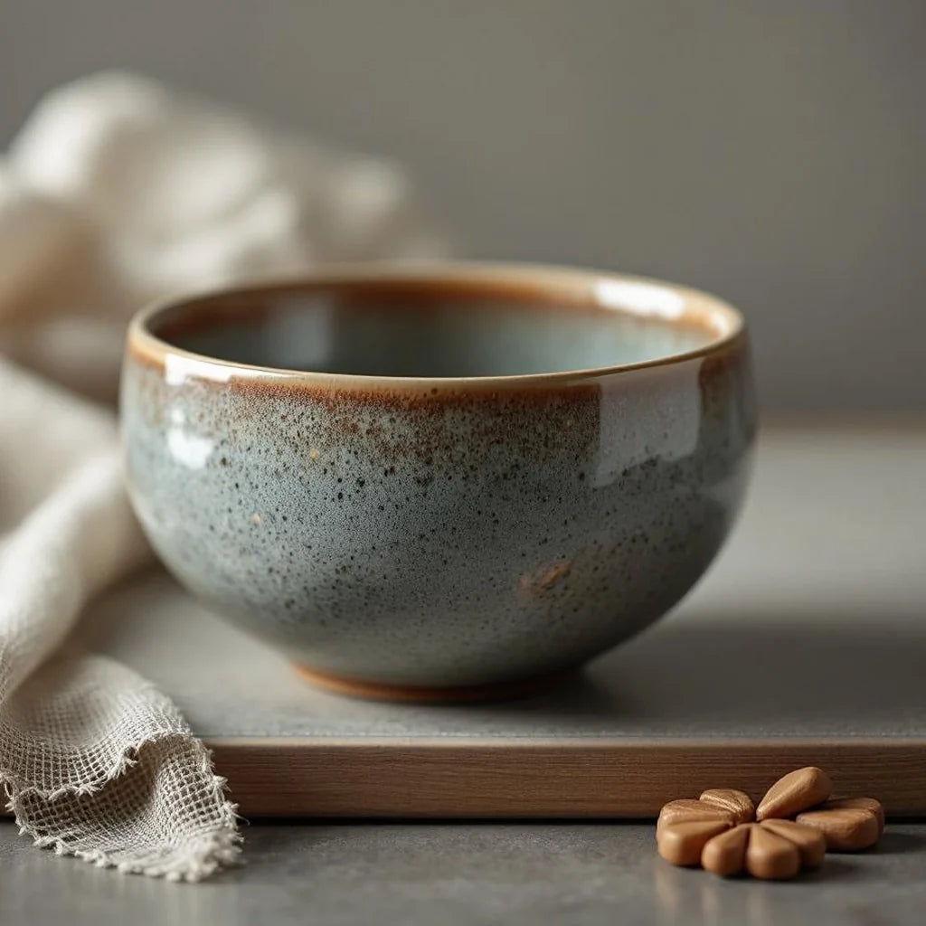 Speckled Stoneware Decorative Bowl