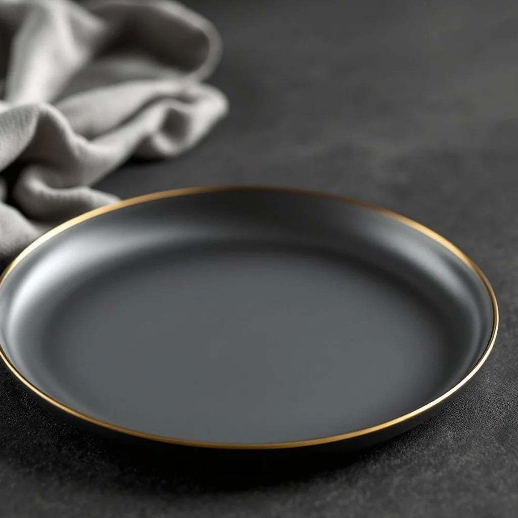 Thin Brass Rim Decorative Plate