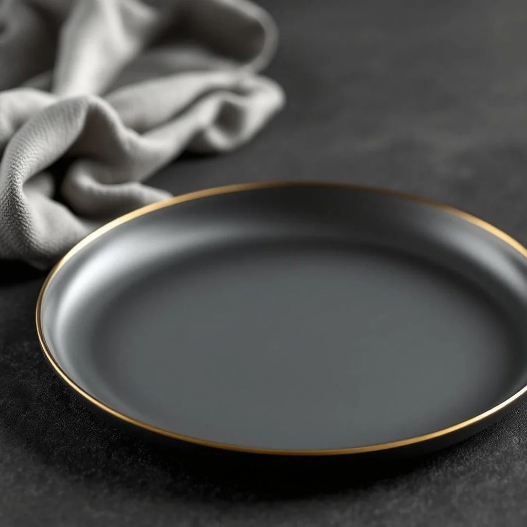 Thin Brass Rim Decorative Plate