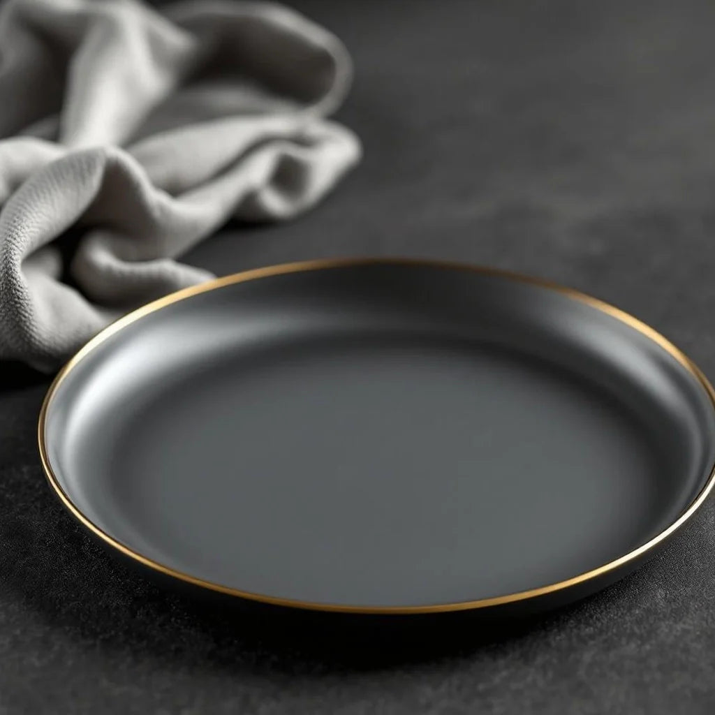 Thin Brass Rim Decorative Plate